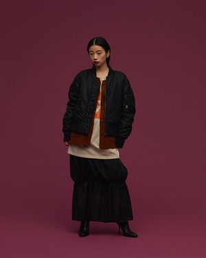 Layered Blouson(BLACK)