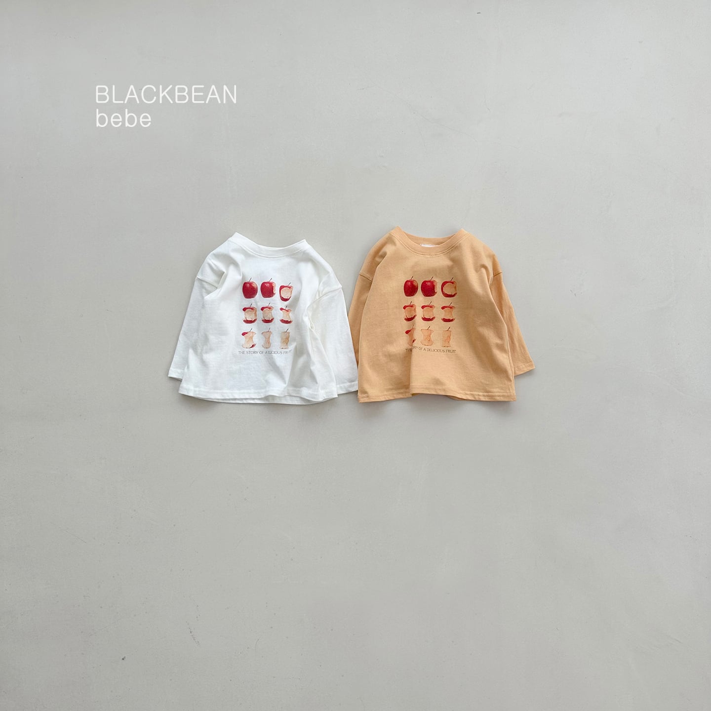 bebe apple tee【blackbean】※9月下旬〜10月上旬発送予定