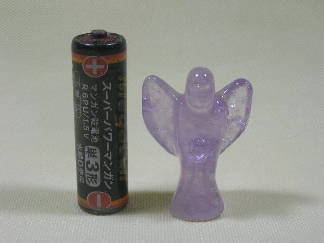 アメジスト（紫水晶）の天使 置物 幸運・魔除け・開運クリスタル