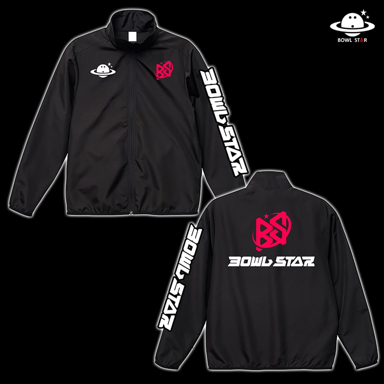ボウルスター・ポリエステルブルゾンジャケット 〔ジャケット-27〕【受注生産:10営業日程度】