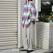 multi color check shirt
