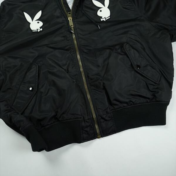 Size【XL】 SUPREME シュプリーム ×Playboy 26SS Hooded MA-1 Black