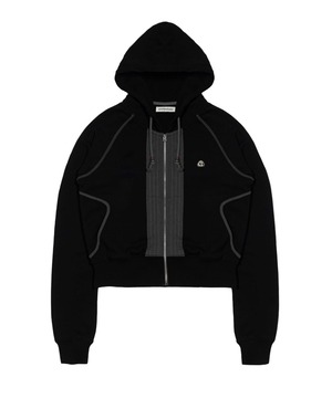 [smarturbanuseful] PUCKERING HOOD ZIP-UP BLACK 正規品 韓国ブランド 韓国通販 韓国代行 韓国ファッション SUU 日本 店舗