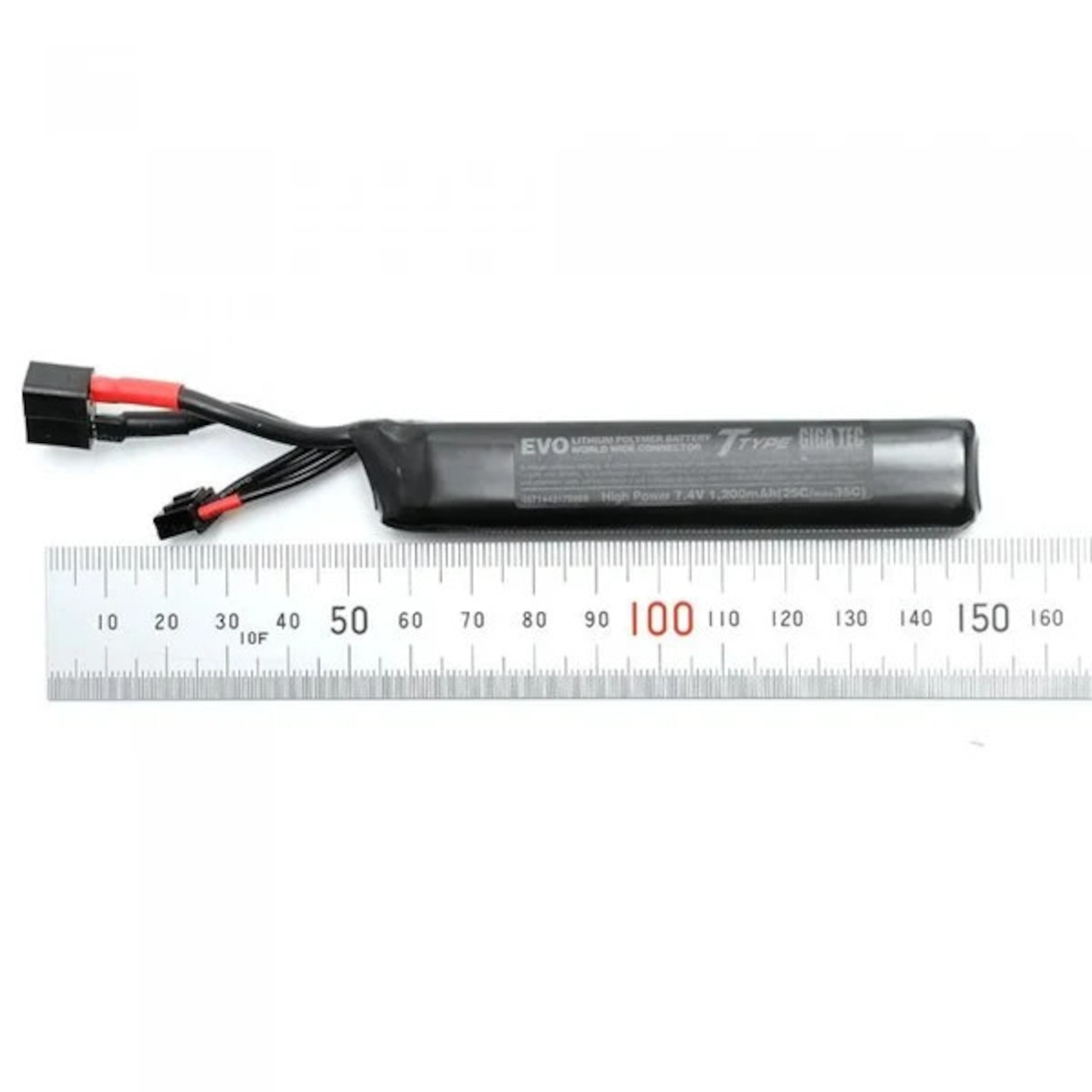 【GIGA TEC / ギガテック】EVOリポバッテリー 7.4V/1200mAh ベクター&ストックパイプイン(T型コネクター)