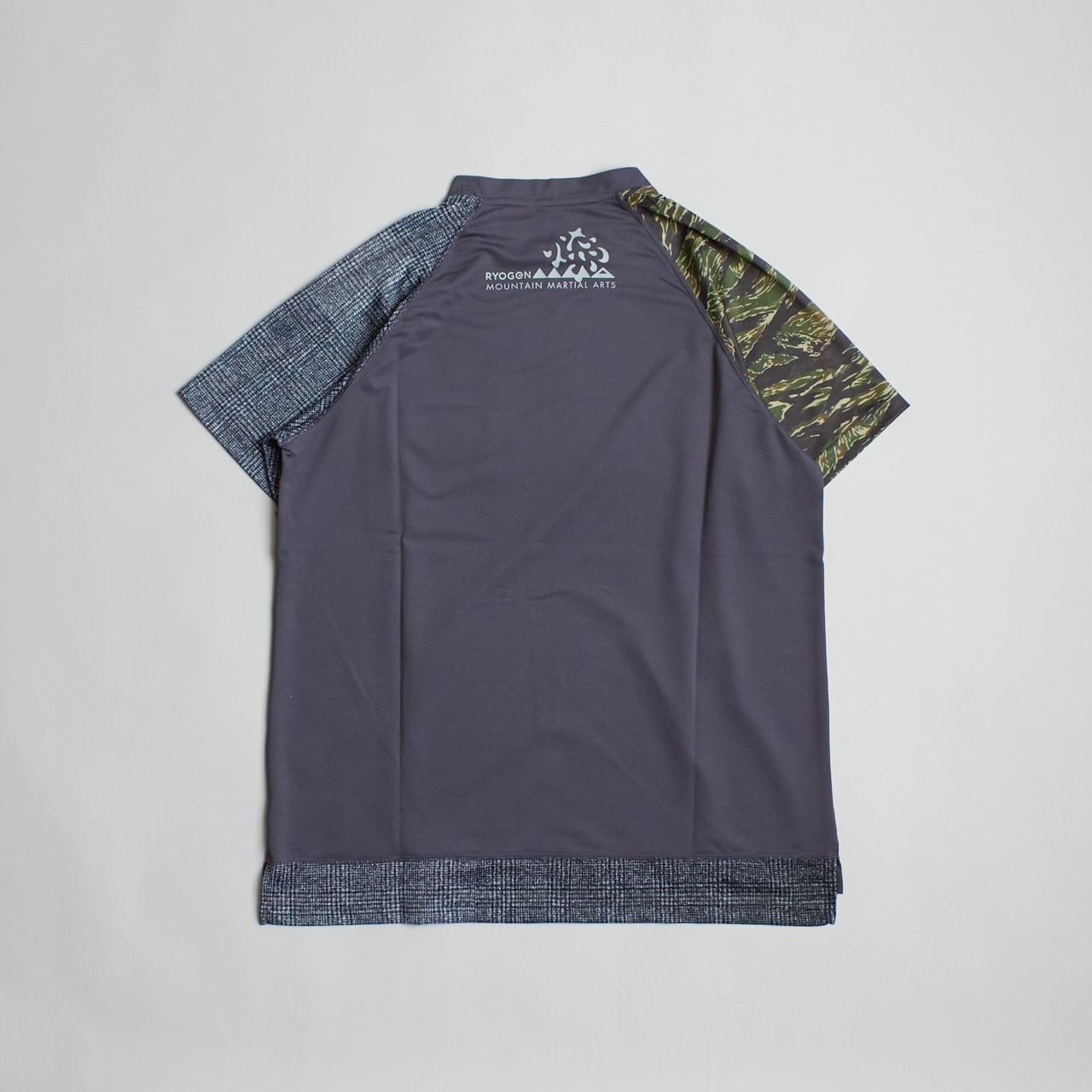 【新品】MMA RYOGEN mesh raglan tee Mサイズ MMA×RYOGEN Mesh Raglan Tee（Unisex / Denim×Check×White）MMA