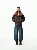 BOOGOOVOGUE Noble Fur Stand Collar Jacket