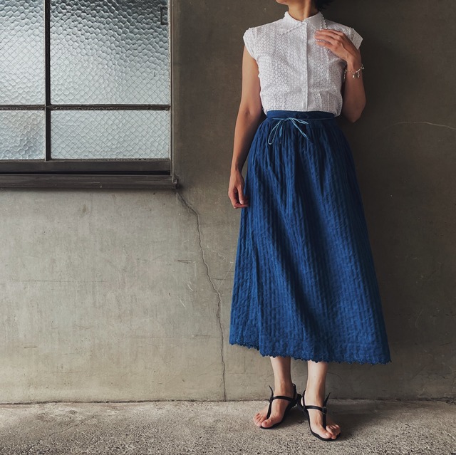 France indigo skirt