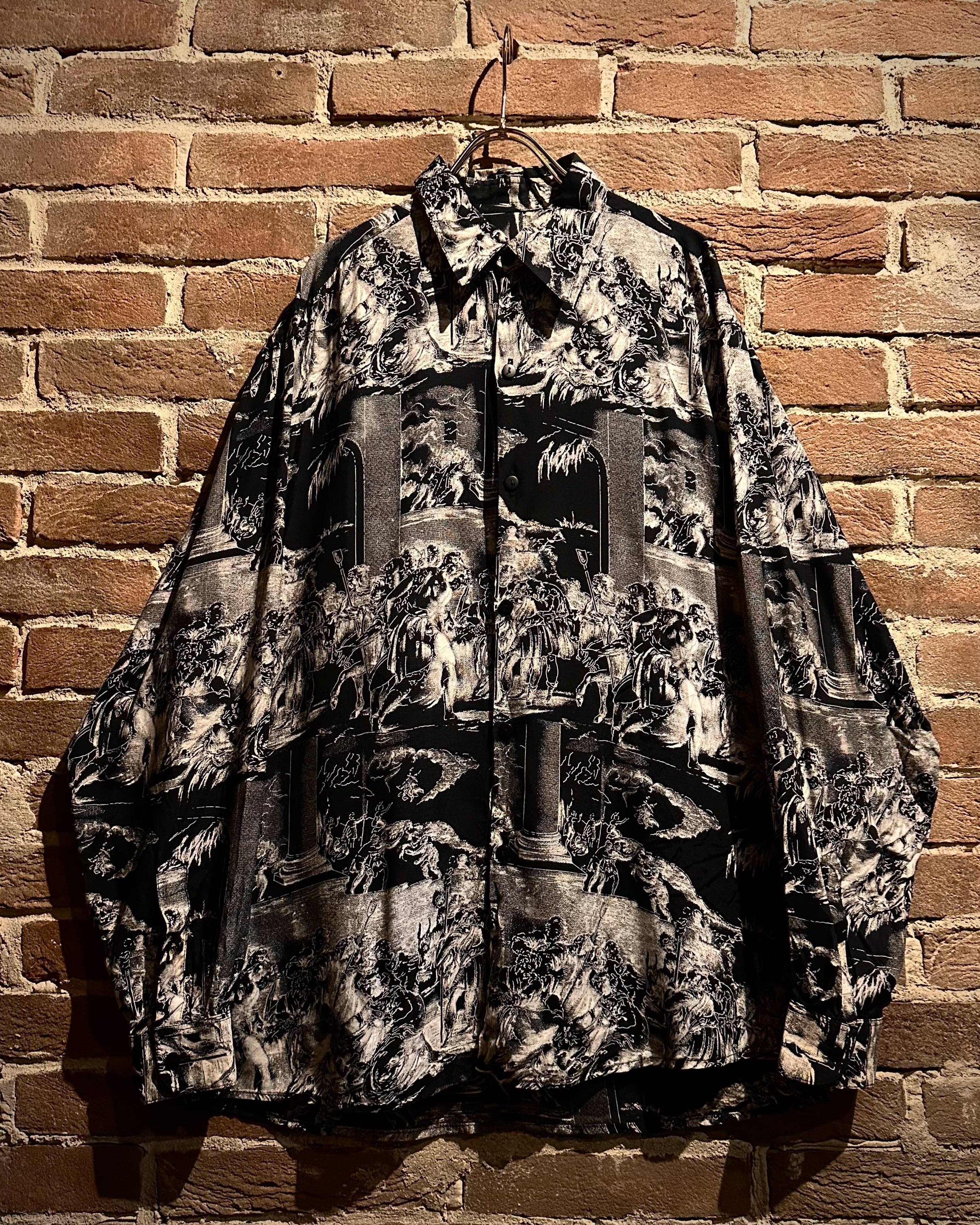 Caka act3】Monotone Knight Design Vintage L/S Shirt | Caka(カカ