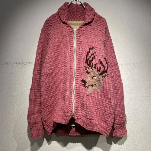 vintage cowchan knit jacket