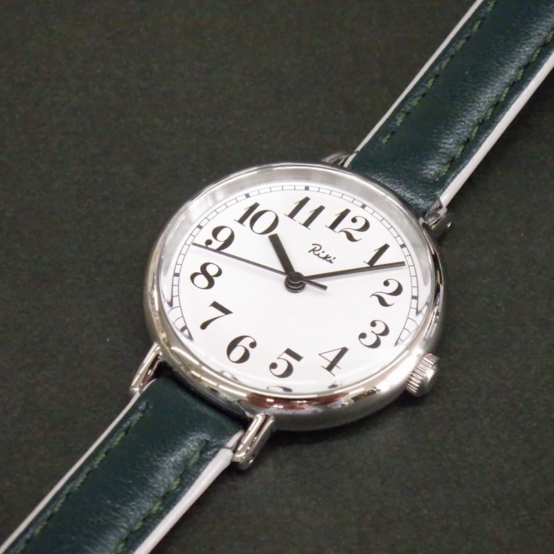 SEIKO セイコー Riki リキ AKQK463 アラビア数字 黒木賊 深緑色 レザー