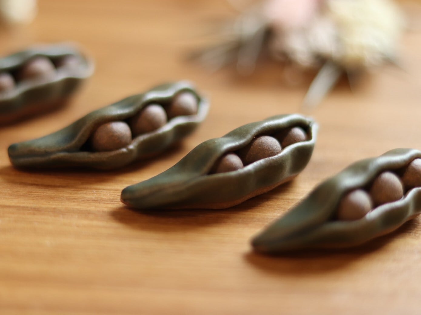 丹波焼 箸置き 枝豆