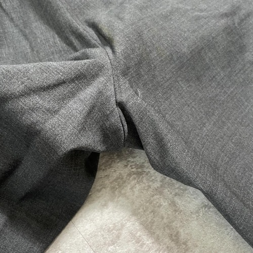 90s ARMANI COLLEZIONI wool black slacks 詳細写真14
