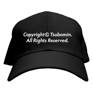 TSUBOMIN / COPYRIGHT CAP BLACK
