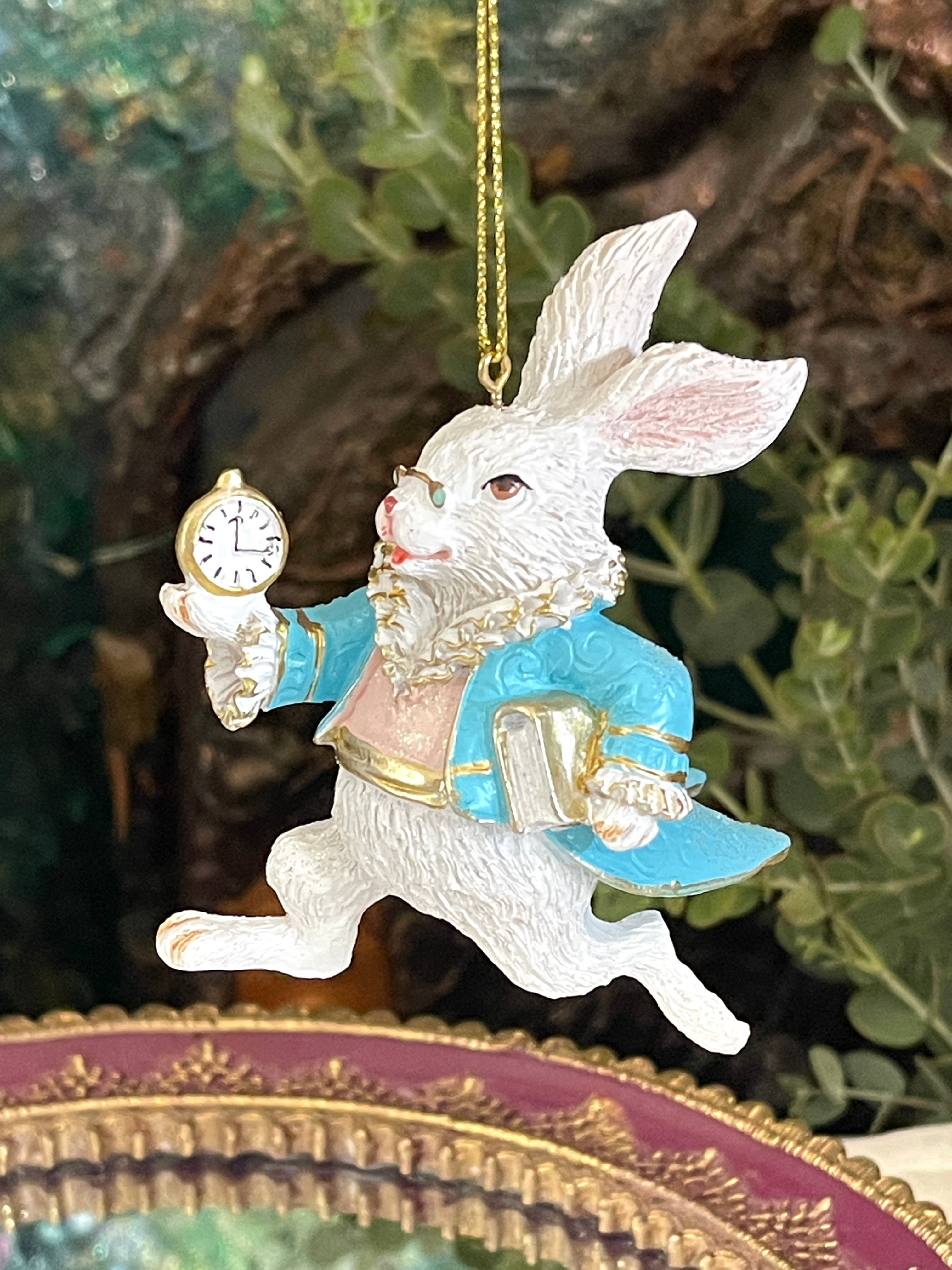 ◆オーナメント◆アリス◆ラビット◆ワンダーランド◆白うさぎ◆