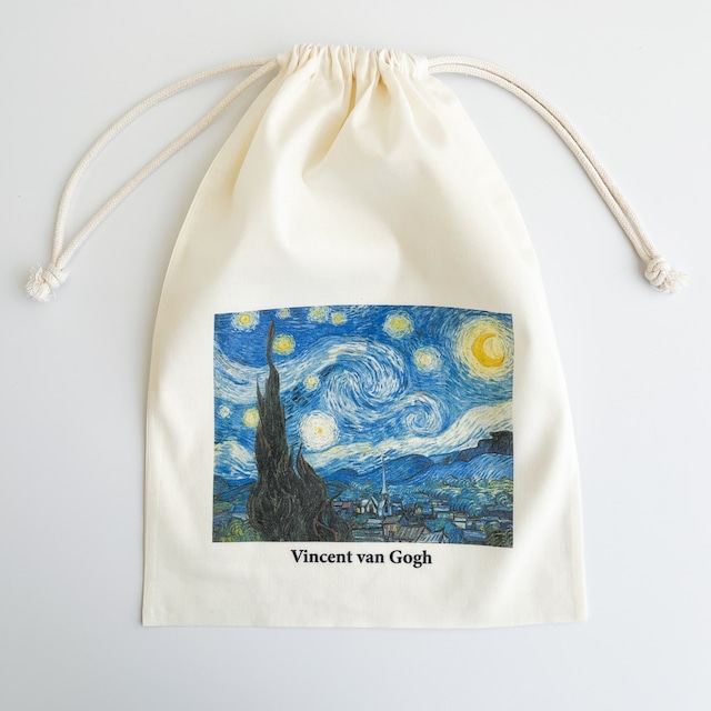 ゴッホ　星月夜　巾着＜東京都美術館ミュージアムショップオリジナル＞