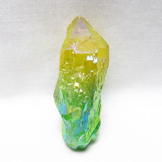 オーラクリスタル 原石 マルチカラー エレスチャル オーラ水晶 一点物 171-8799