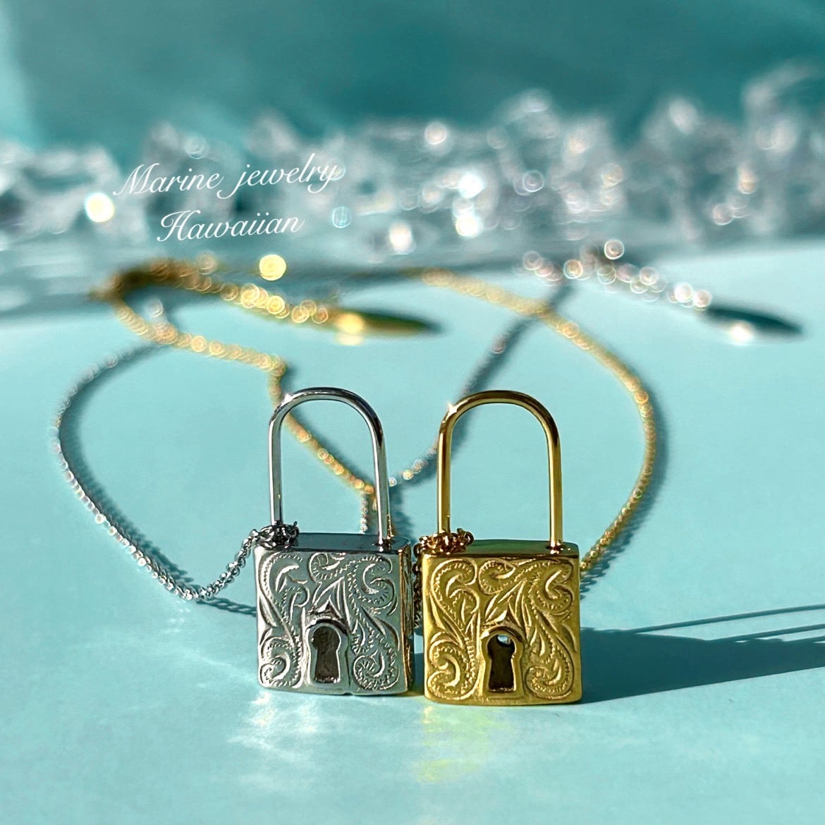 パドロックペンダント ハワイアン 南京錠 | Marine Jewelry 金属