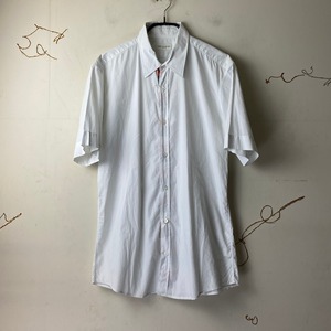 DRIES VAN NOTEN border switching white shirt