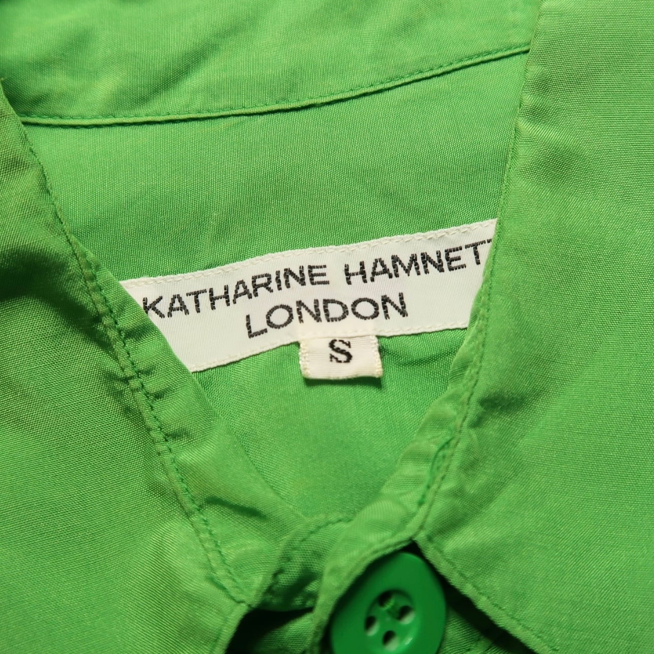 1980s KATHARINE HAMNETT LONDON big pocket silk shirts | gamustore