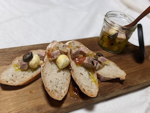 【バゲットセット】大村の人気店bourangerie035のバゲットとハムのオイル漬け&リエット