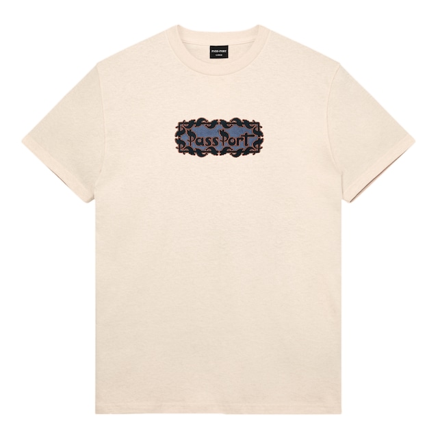 【PASS~PORT】Pattoned Tee - Natural