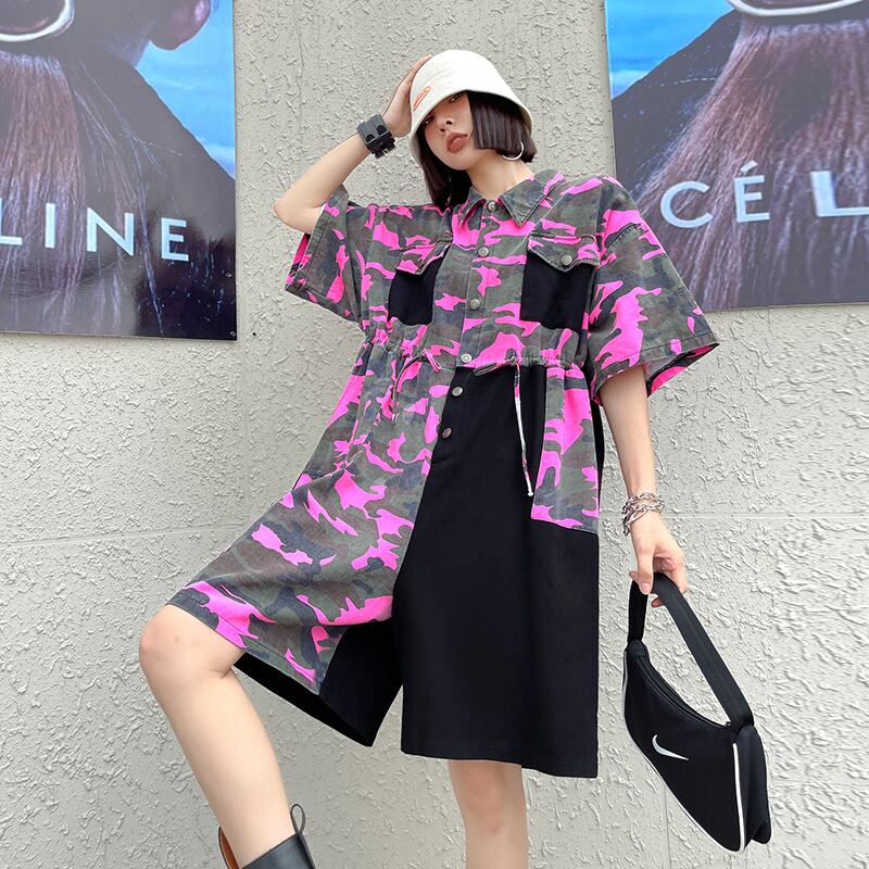 ジャンプスーツ オールインワン レディースサマー薄手カジュアルパンツ 夏物 ラブタオタオダレンハウス94193313514