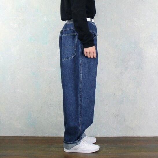 Marithé+ François Girbaud スーパーワイド デザインデニムパンツ 【FF