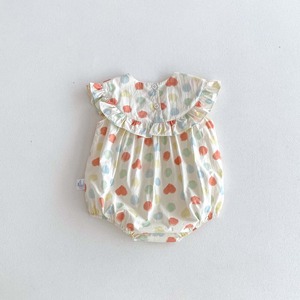 【BABY】カラフルドットロンパース