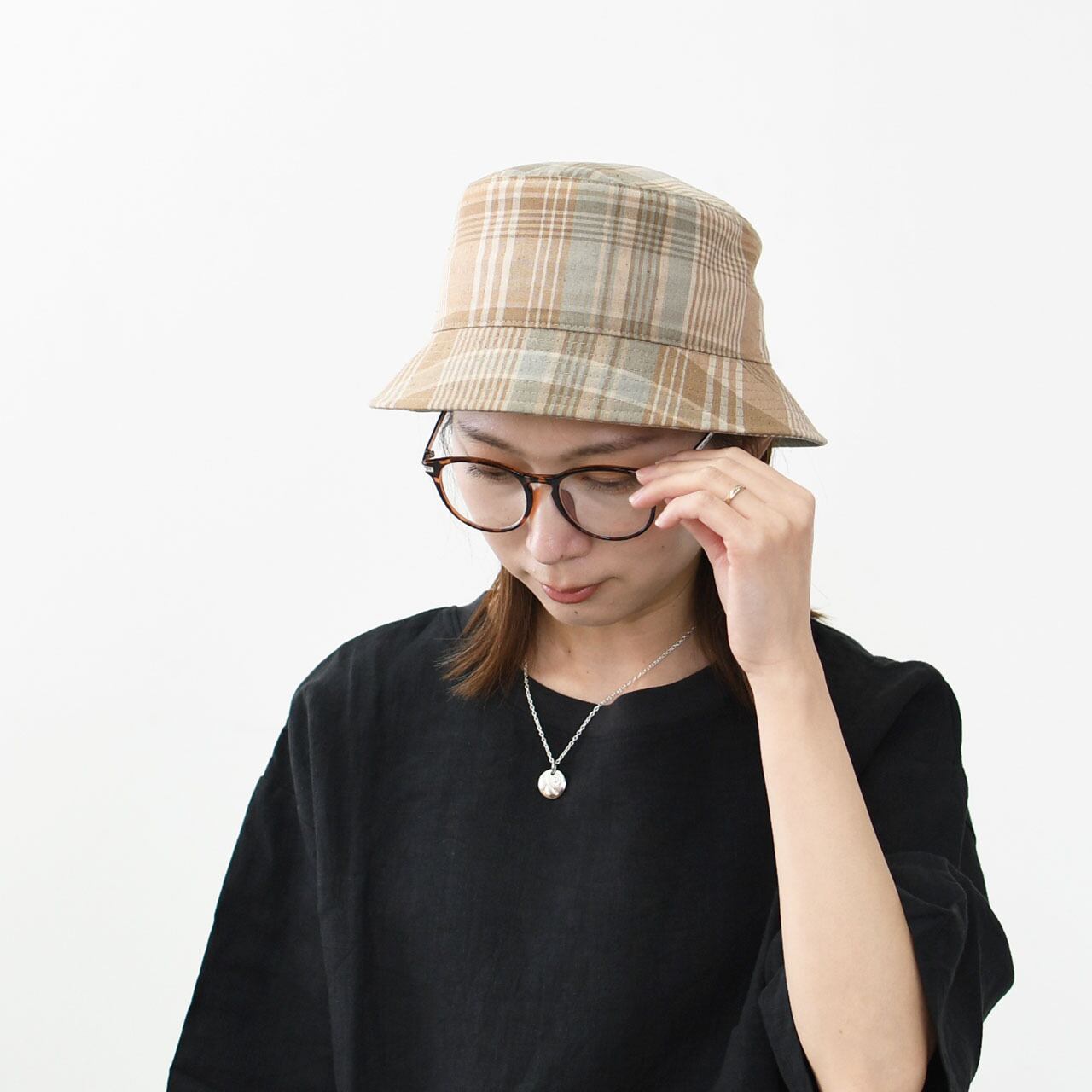 UNDYED[アンダイド] MADRAS CHECK HAT [UNS25SHT017] マドラスチェック