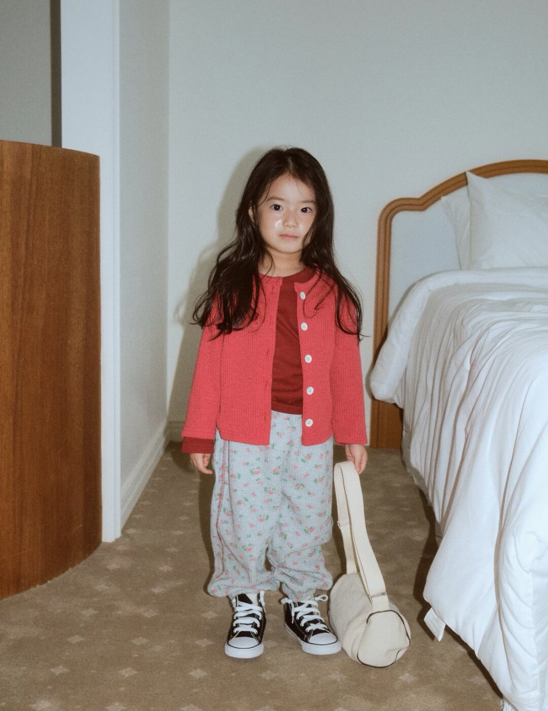 送料無料【予約】/ kidsベーラーリブTシャツ /lalaland