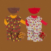 韓国子供服 / 26winter / oottbebe / チェリーパフニットセットアップ / ベビー&キッズ / 冬服 *XS~XL*