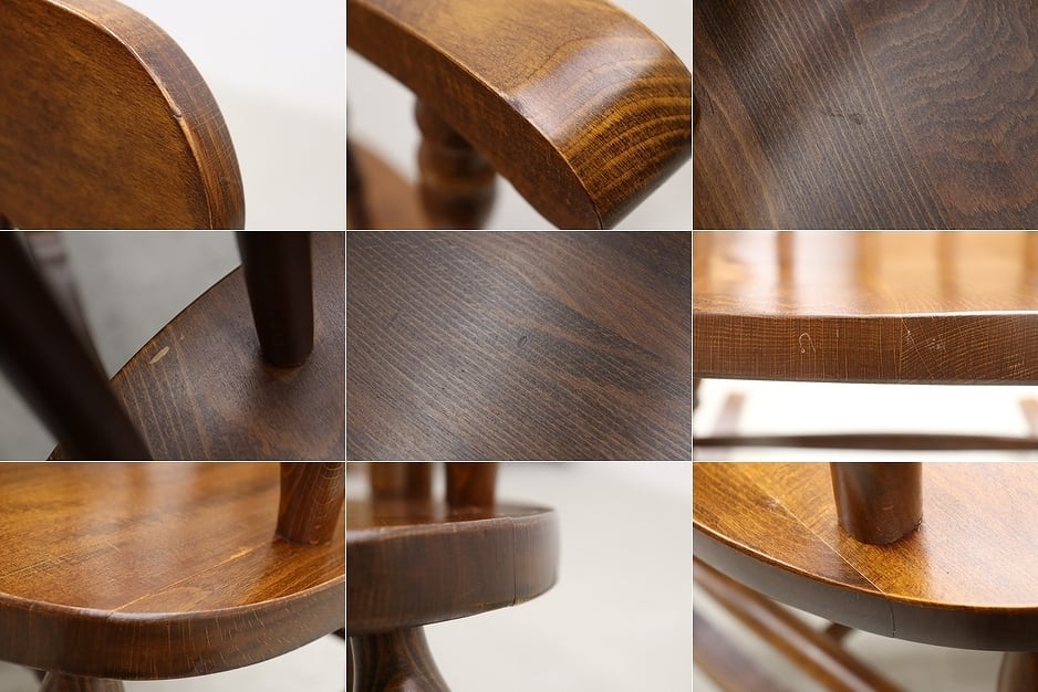 沼津店】 柏木工 レトロ ロッキングチェア ビーチ材 揺り椅子 ラウンジ