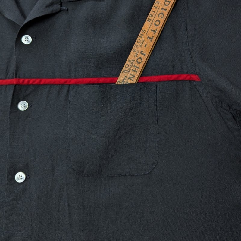 50s～ Bud Berma Black Rayon Box Shirt (XL) | Wonder Wear