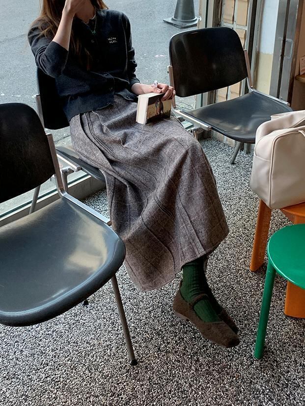 Philme pleats skirt gray プリーツ スカート グレー philme pleats skirt gray