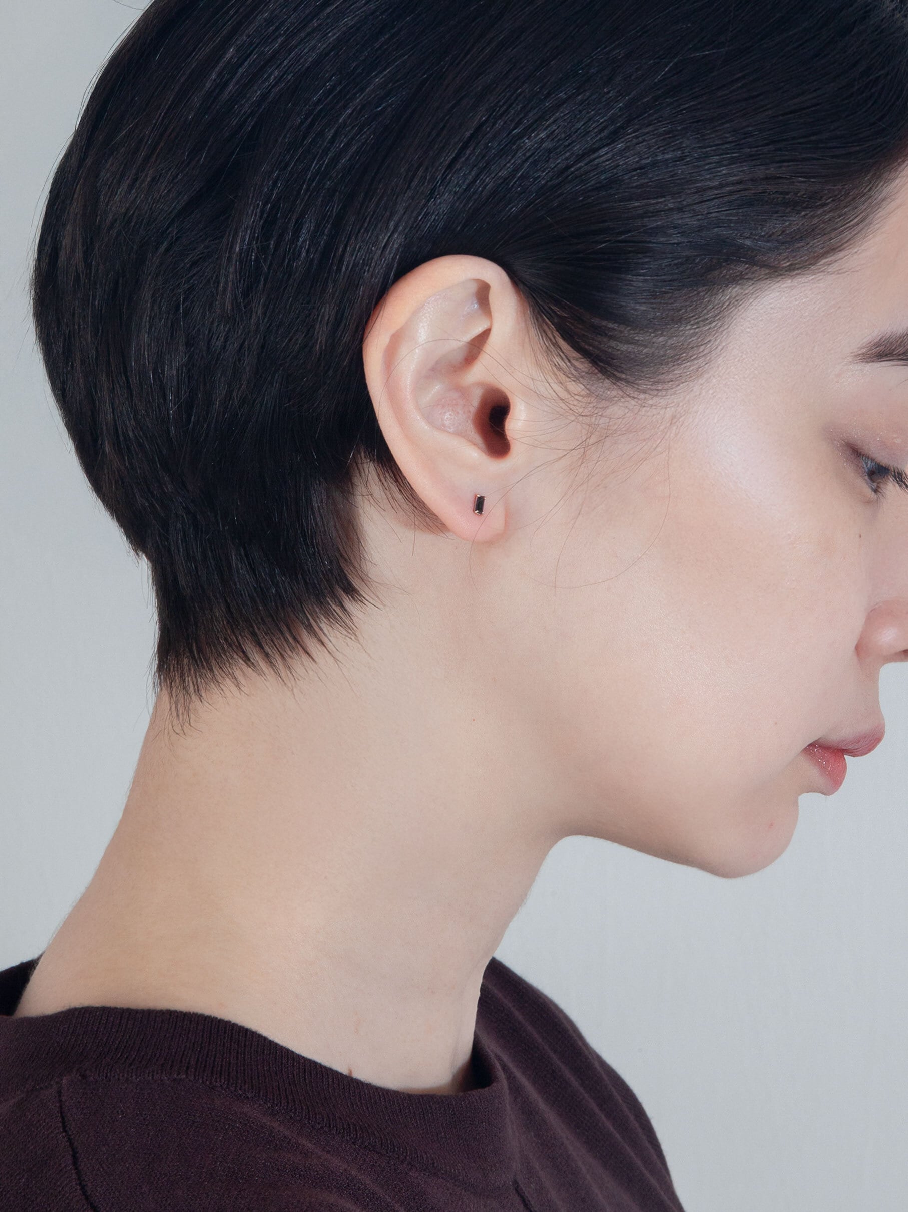 K14〕ブラックダイヤモンド ピアス | HENUN K14〕ブラックダイヤモンド ピアス | HENUN