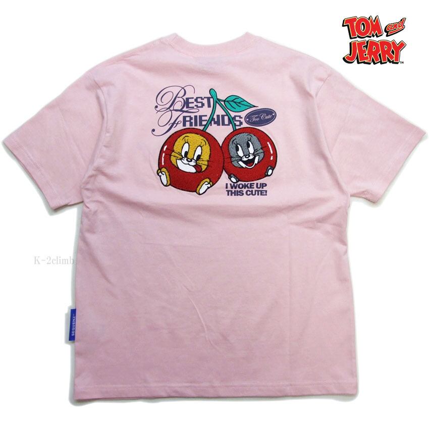 トムとジェリー さくらんぼ Tシャツ 半袖 tシャツ SEQUENZ