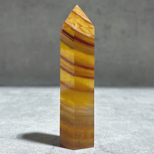 イエローフローライト タワー型 04◇ Yellow Fluorite ◇天然石・鉱物・パワーストーン