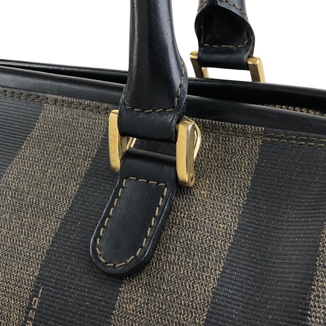 FENDI フェンディ ペカン ショルダーバッグ ブラウン PVC レザー 2way ボストン vintage ヴィンテージ オールド fw8ie6