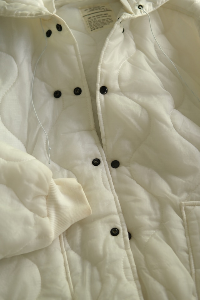 Utah/80's "US ARMY" food inspector's smock liner jacket/remake
