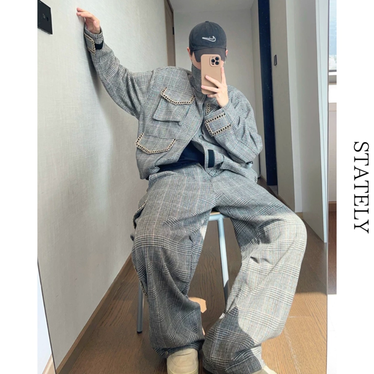 Chain Pocket チェックジャケット_O51・画像6