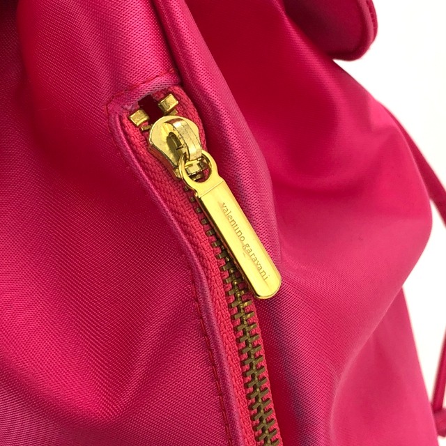 VALENTINO GARAVANI ヴァレンティノ ガラヴァーニ ナイロン×レザー バックパック リュック ピンク vintage ヴィンテージ オールド 3kiw2c