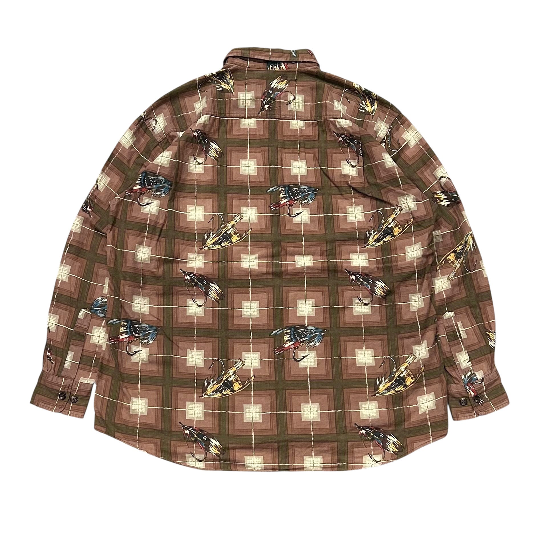 90's CHAPS Ralph Lauren Print Flannel Shirt L / チャップス ラルフ