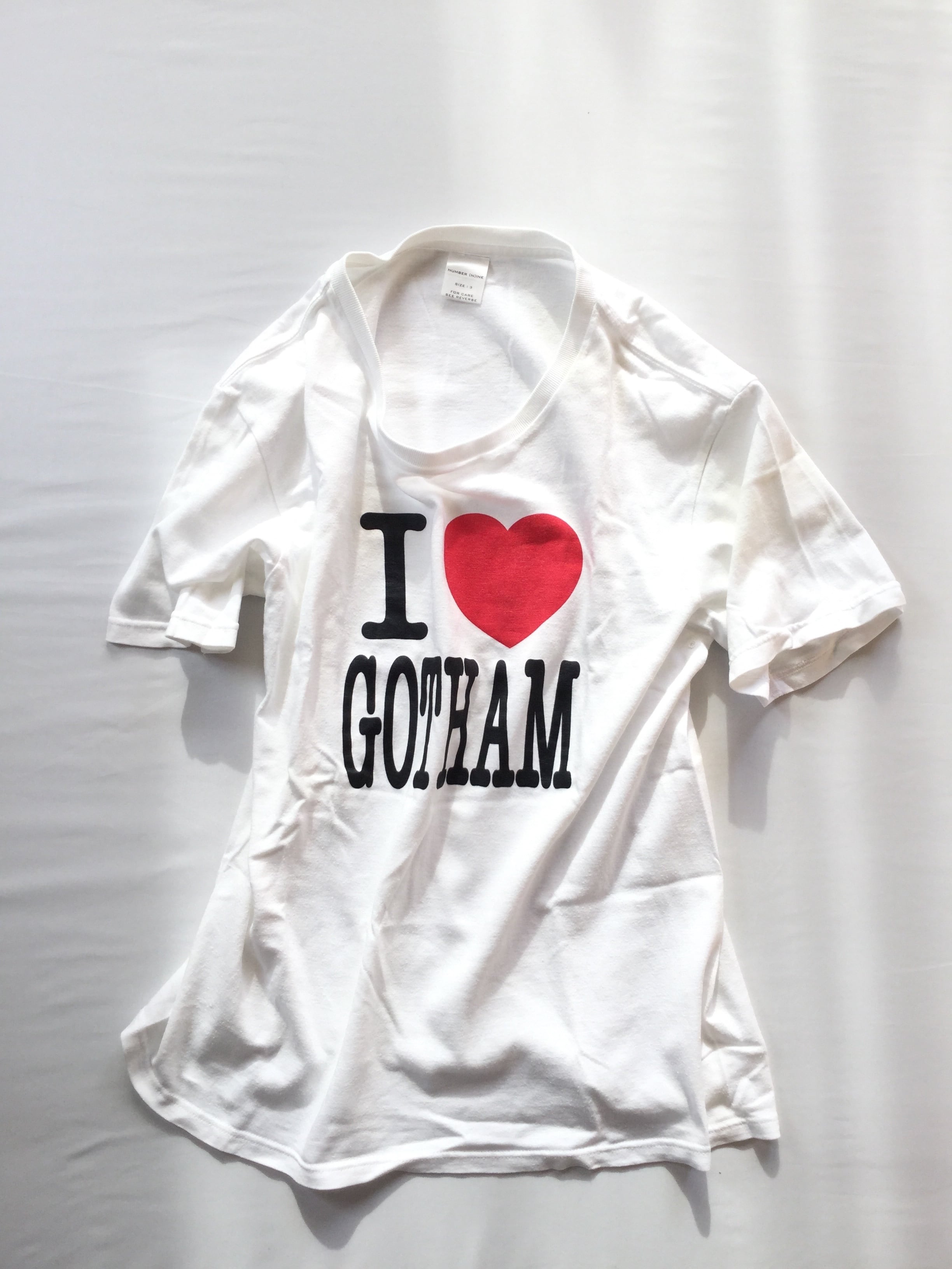 トップス NUMBER (N)INE 02ss I LOVE GOTHAM 2 02ss NUMBER(N)INE Tシャツ I LOVE GOTHAM 2