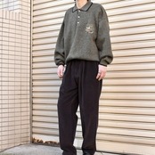 embroidery design marble nep knit polo