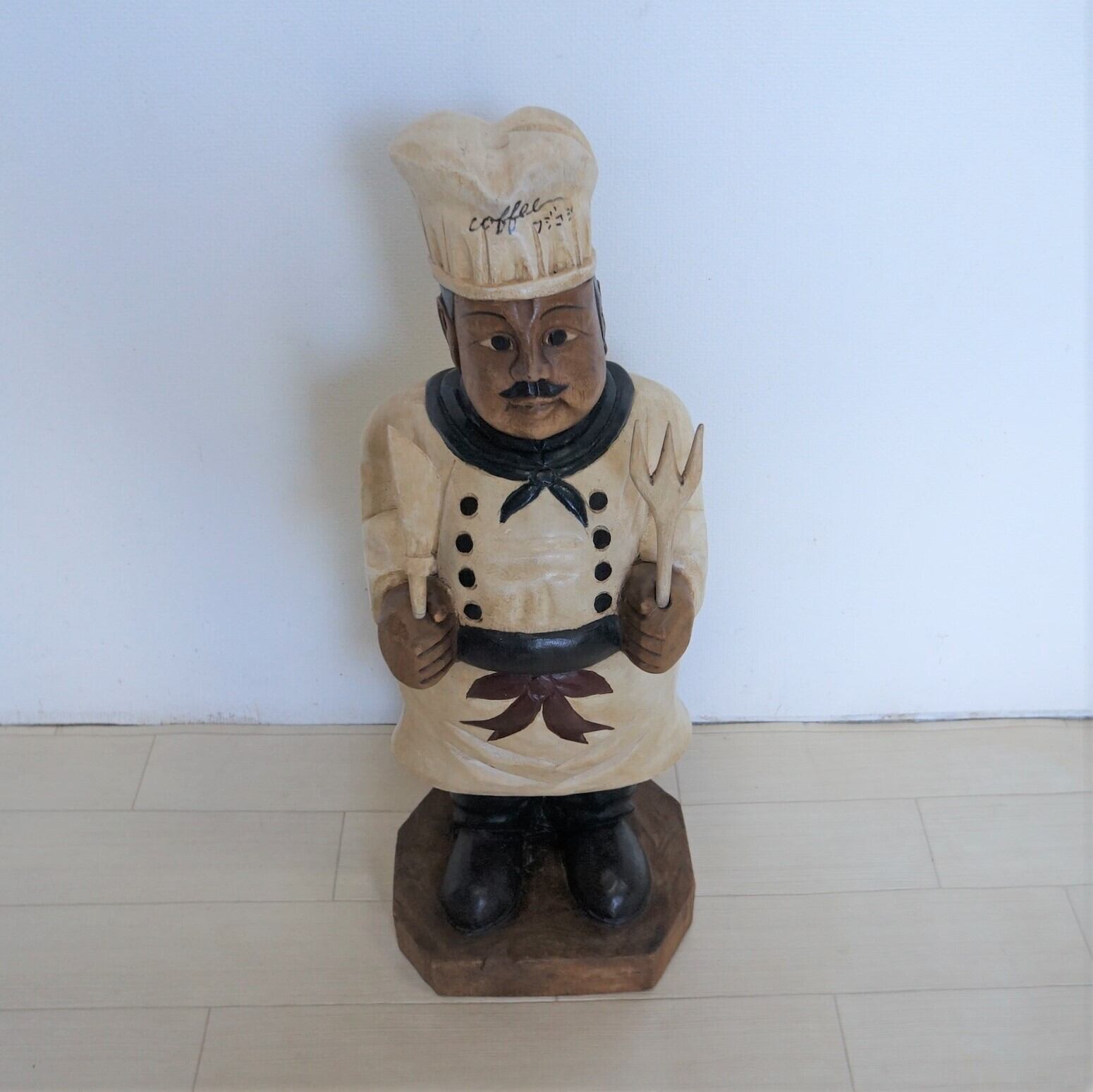 コックさんのマスコット木像 | 純喫茶家具の村田商會