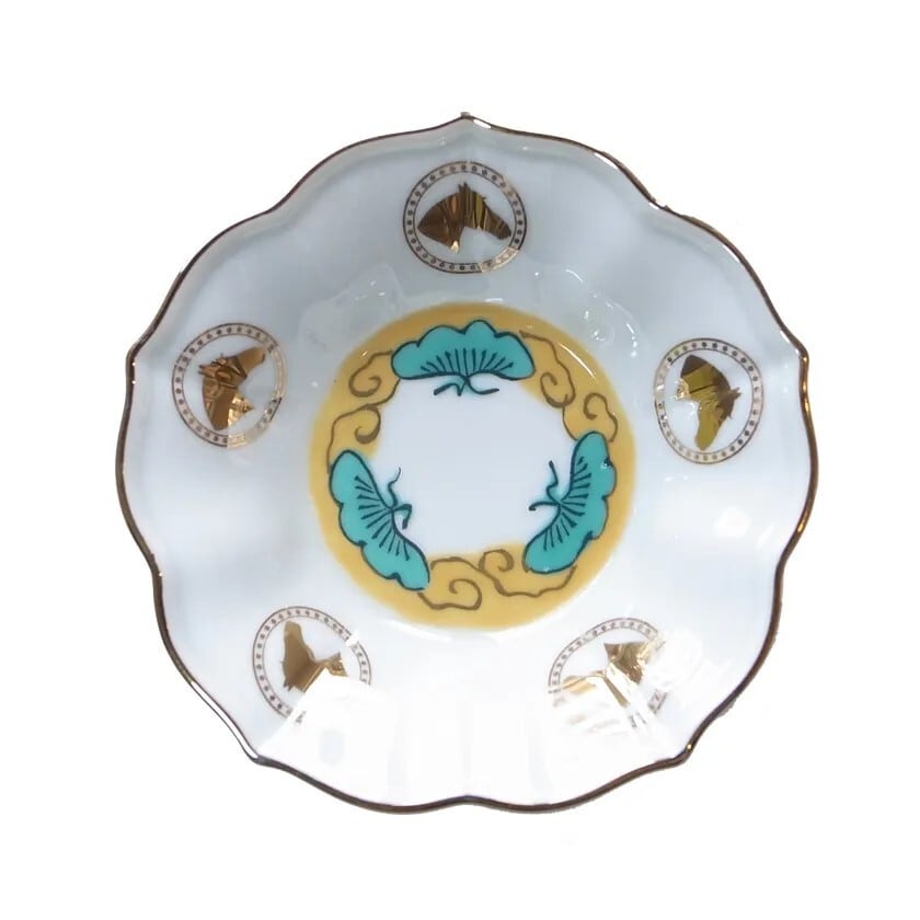 MAME 色絵五弁輪花