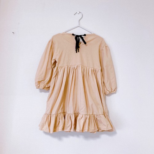即納 black ribbon teard dress 110サイズ　