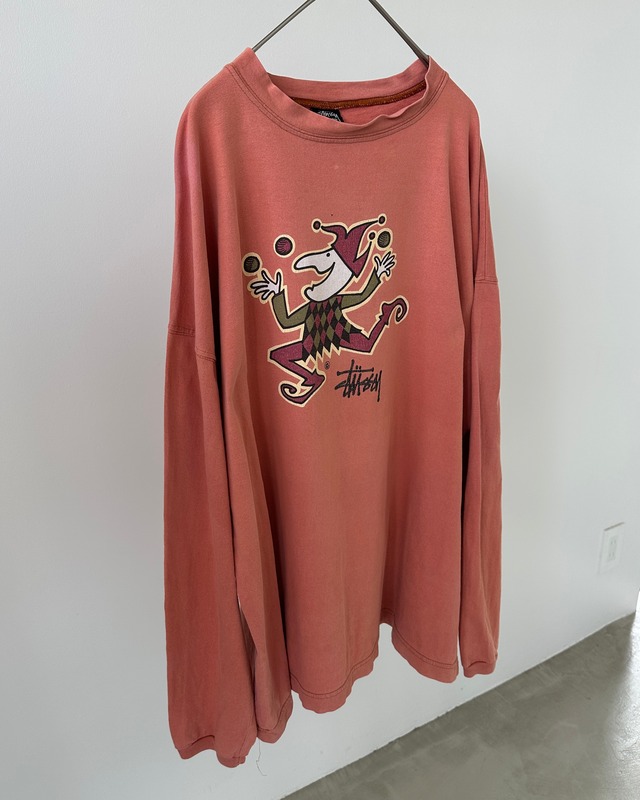 -Stuusy- Vintage 80-90s L Long Sleeve Print T-Shirt