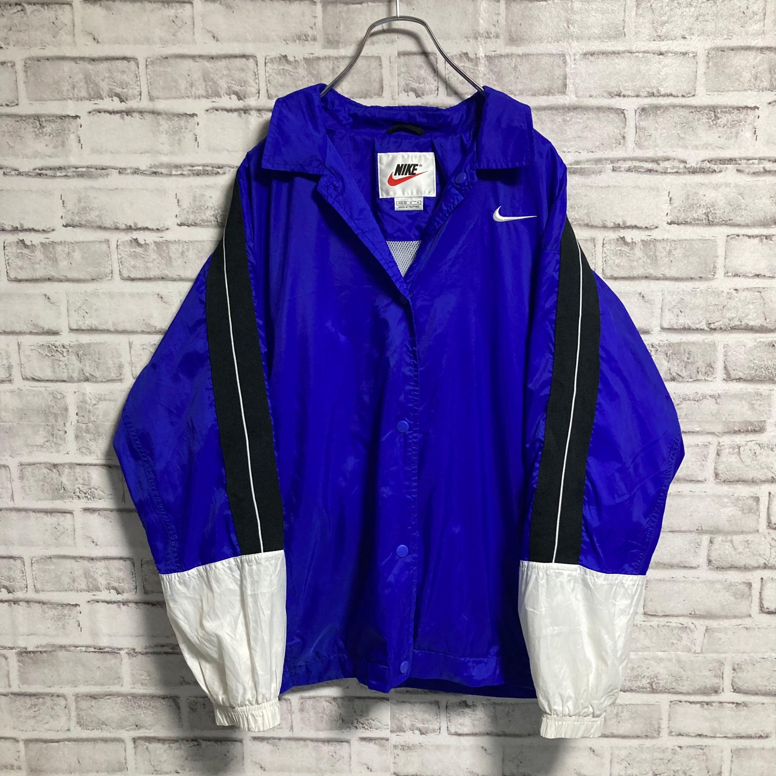 NIKE】90s Nylon Jacket L相当 USA規格 ナイキ 銀タグ 切替