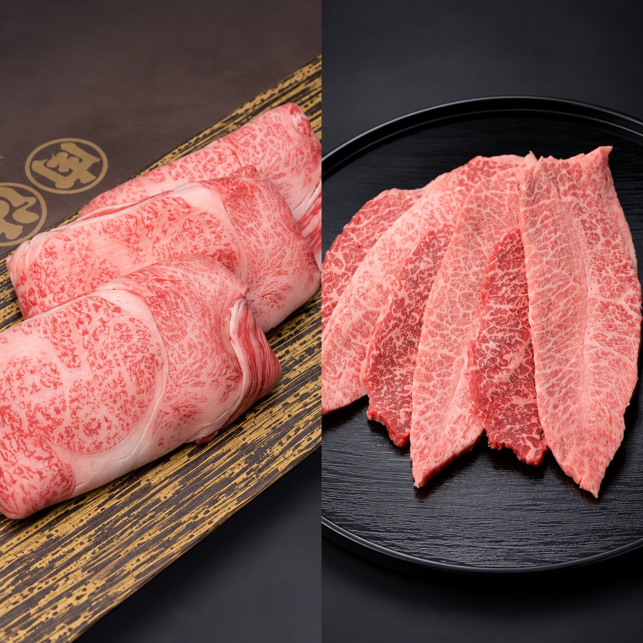 松阪牛 すき焼き用肉(ロース) & 松阪肉 焼き肉用(肩、モモ、バラ)